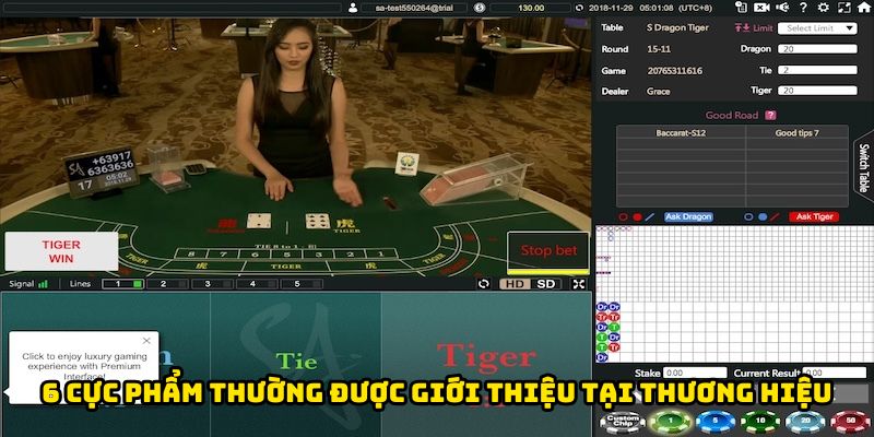 6 cực phẩm thường được giới thiệu tại sảnh Club Massimo 88Vv